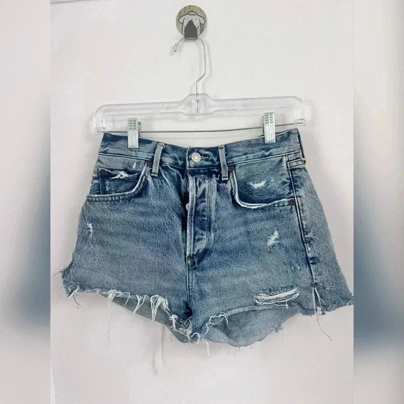 Agolde Jaden Denim Shorts Size 26 - Picture 1 of 9